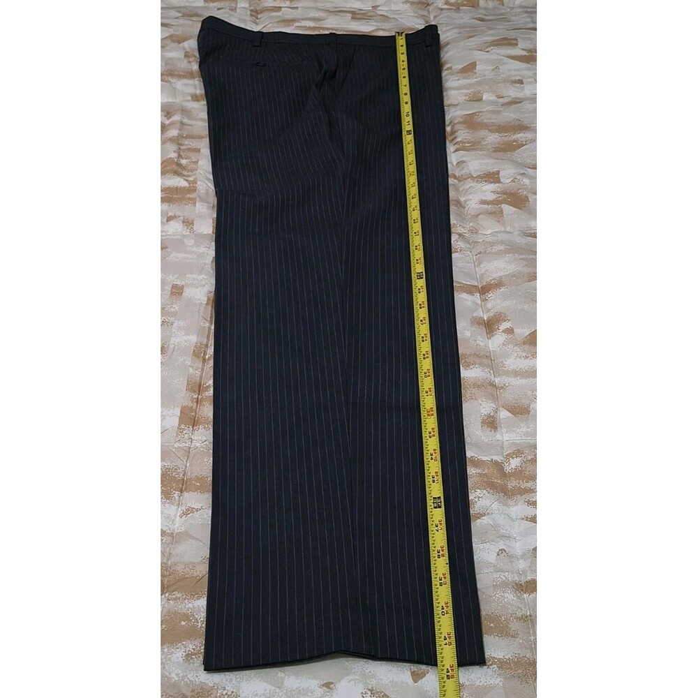 Dress Pants Murano Ultimate Modern Comfort Men 36x32 Blue stripe Flat Front New
